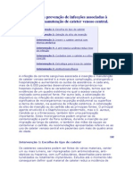 Guia para Prevenção de Infecções Associadas À Inserção e Manutenção de Cateter Venoso Central