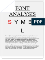 Font Analysis