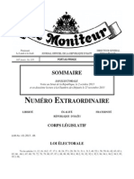 Loi Elecotrale 2013 avec la signature de Martelly, Numero 229