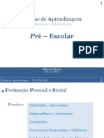 Metas de Aprendizagem Pré Escolar