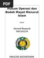 Download Hukum Operasi Dan Bedah Mayat Menurut Hukum Islam by memelt SN19140557 doc pdf