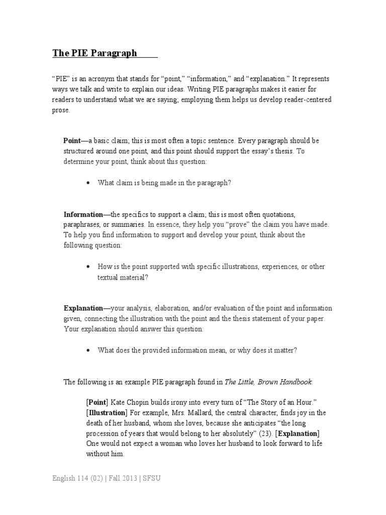 Pie paragraph generator picture