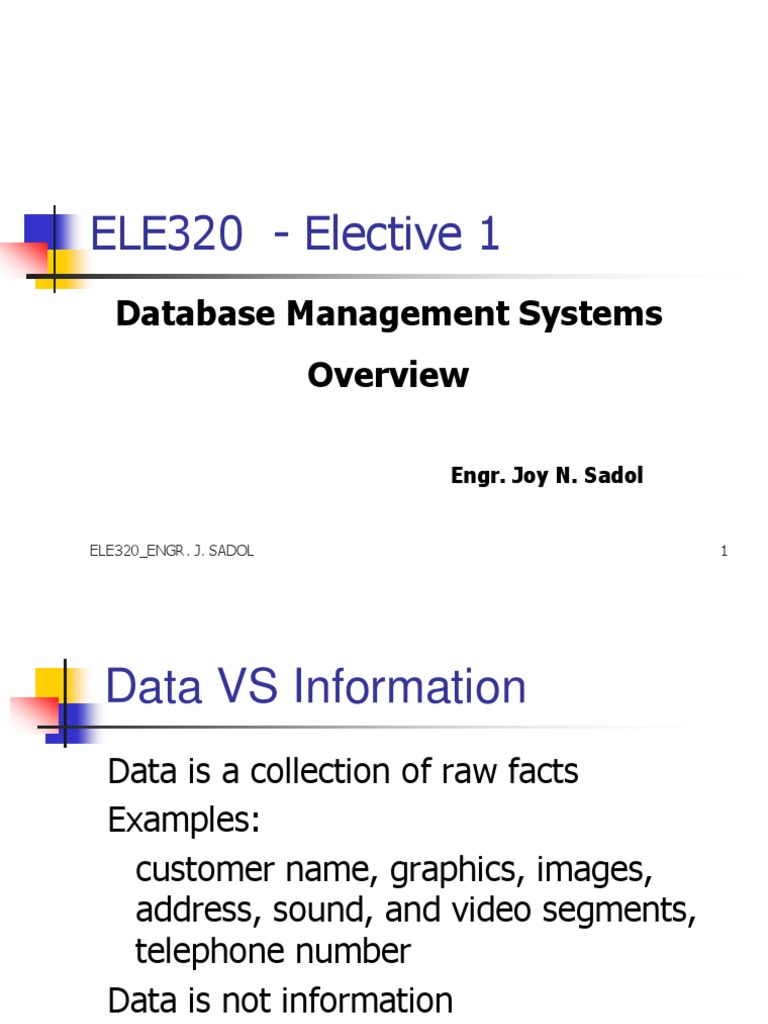 DBMS Lecture 01 | Conceptual Model | Data Model