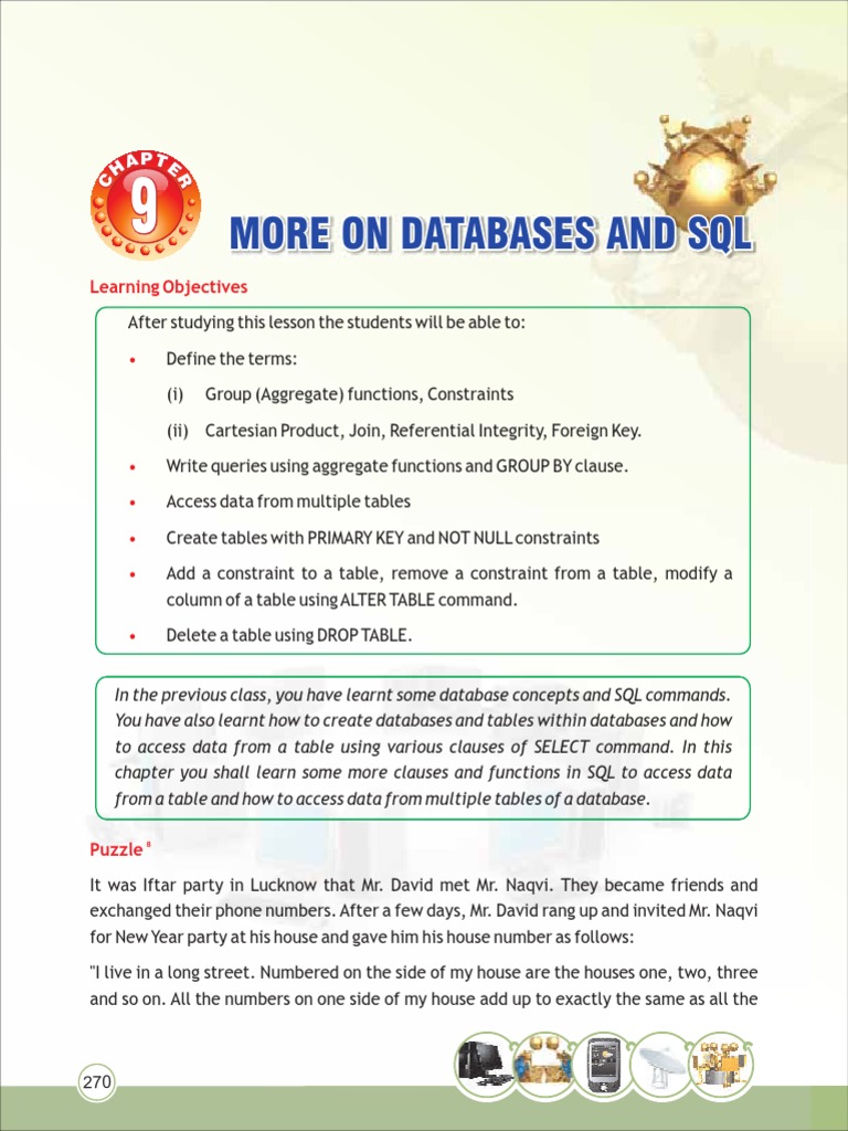 SQL Aggregate Functions and Constraints | PDF | Computers | Technology ...