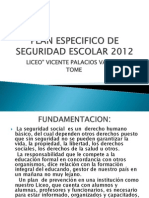 Plan Especifico de Seguridad Escolar