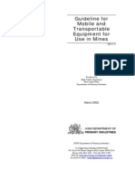 MDG-15 Guideline for Mobile and Transportable Equipment for Use in Mines