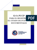 Guia Pucp Para El Registro y Citado de Fuentes Documentales 2009