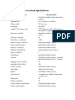 Worksheet and Workbook Specifications