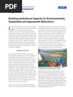 Download Building Institutional Capacity for Environmentally Sustainable and Appropriate Mariculture by g4nz0 SN19144258 doc pdf