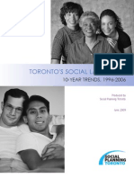 Toronto's Social Lanscape: 10-Year Trends - 1996-2006