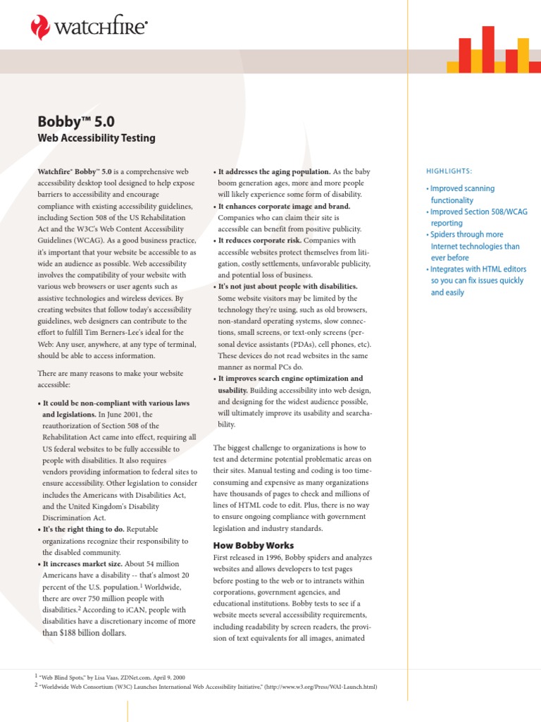 Department of Labor: Bobby-Overview | PDF | Accessibility | World Wide Web