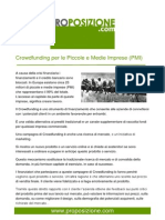 Crowdfunding Per Le Piccole e Medie Imprese (PMI)