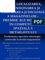 II. Localizarea, Dimensionarea Si Profilarea Judicioasa A Magazinelor