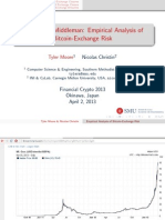 Beware The Middleman: Empirical Analysis of Bitcoin-Exchange Risk