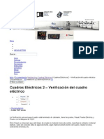 Verificación cuadro eléctrico comprobaciones seguridad