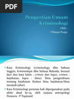 Download Pengertian Umum Kriminologi by Wayan Wijaya Kusuma SN191487079 doc pdf