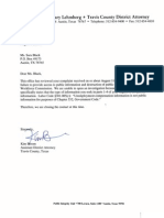 8-24-09 Decision From Travis County DA's Office