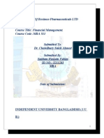 Ratio Analysis Of Beximco Pharmaceuticals LTD