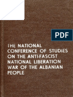  The National Conference of Studies on the Anti fascist National Liberation War of the Albanian People (first part of file)