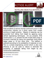 154 Bsu Best Practice Alert - Preventing Falling Objects & Materials