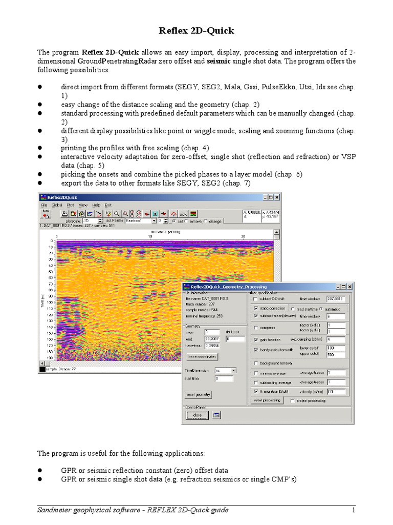 REFLEX 2D Quick Guide Overview | PDF | File Format | Filter (Signal ...