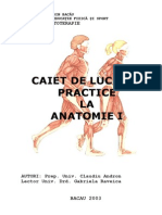 Caiet de Lucrari Practice La Anatomie I - Oase, Muschi, Arti