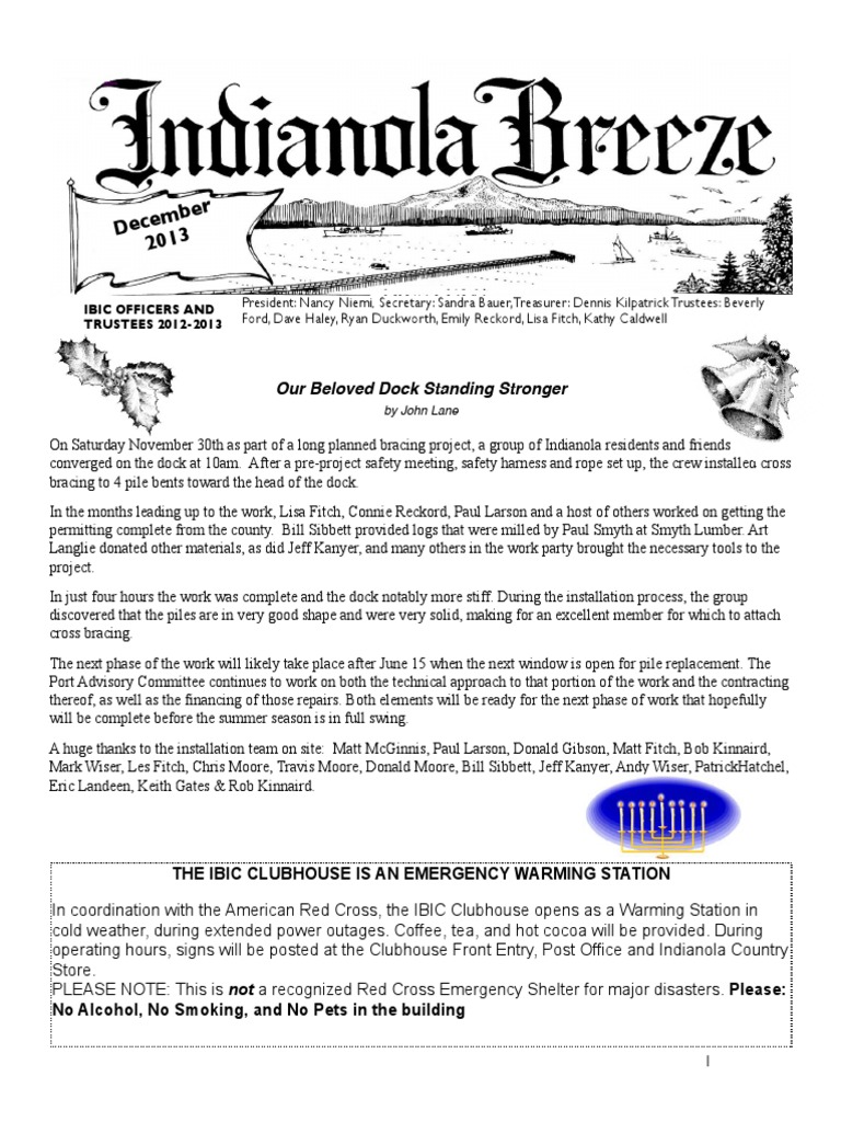 Indianola Breeze December 2013 Edition PDF Board Of Directors