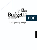 2014 Operating Budget Summary