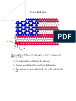 Peyote or Brick Stitch Flag