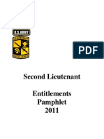 Military Members: 2LT Entitlements Packet 2011