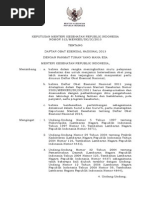 KMK No. 312 Ttg Daftar Obat Esensial Nasional 2013
