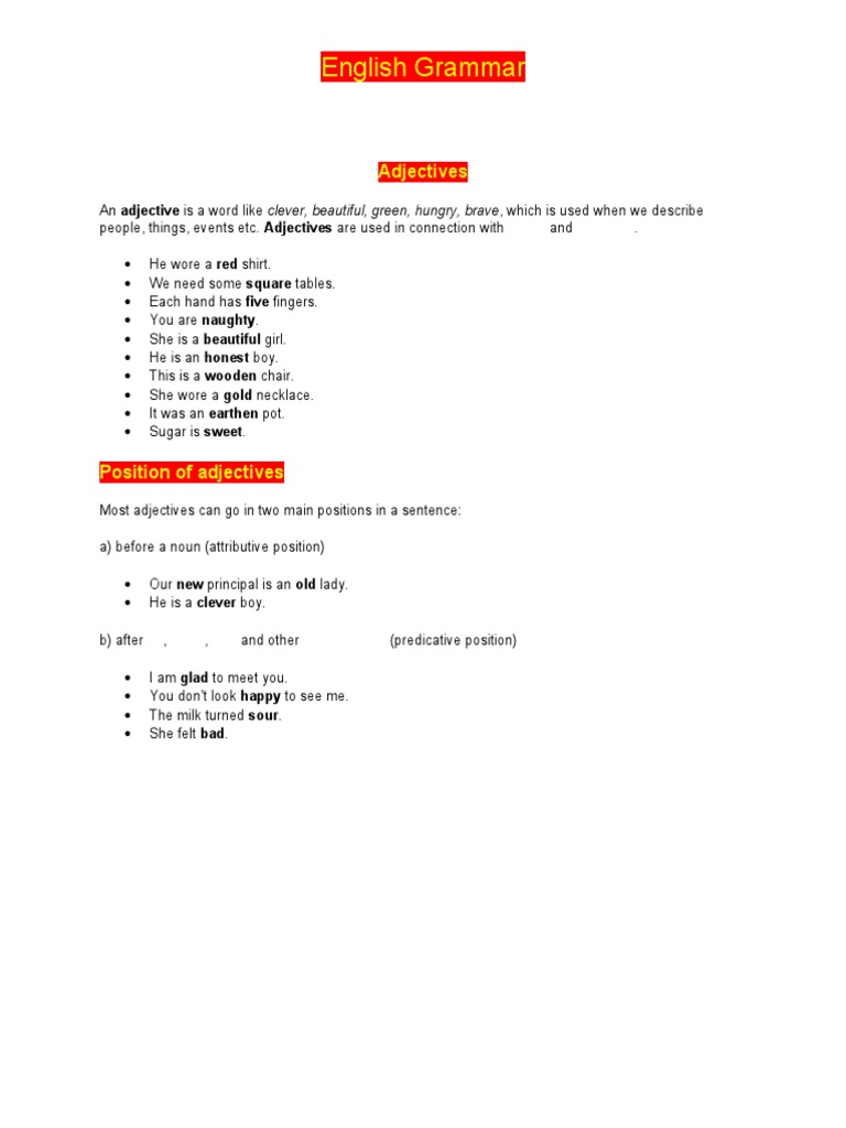 Understanding English Grammar Basics | PDF | Language Arts & Discipline ...
