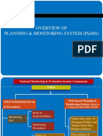 Overview of Planning & Monitoring System (PlaMS