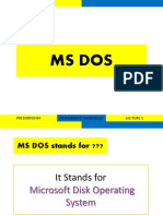 Ms Dos: Presented by Muhammad Saadullah