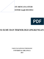 S1 Ilmu Dan Teknologi Lingkungan: Kartu Rencana Studi SEMESTER Ganjil 2013/2014