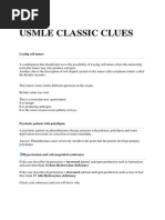 Usmle Classic Clues