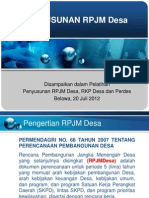 PRESENTASI PENYUSUNAN RPJMDes