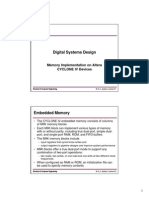 Digital Systems Design: Memory Implementation On Altera CYCLONE IV Devices