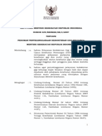 KMK No. 039 Ttg Pedoman Penyelenggaraan Kedokteran Gigi Keluarga (1)