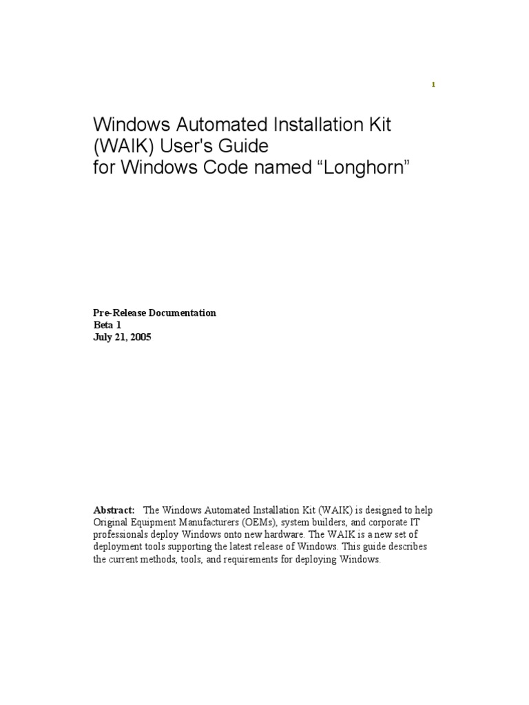 Windows Deployment Guide for IT Pros | PDF | Installation (Computer ...