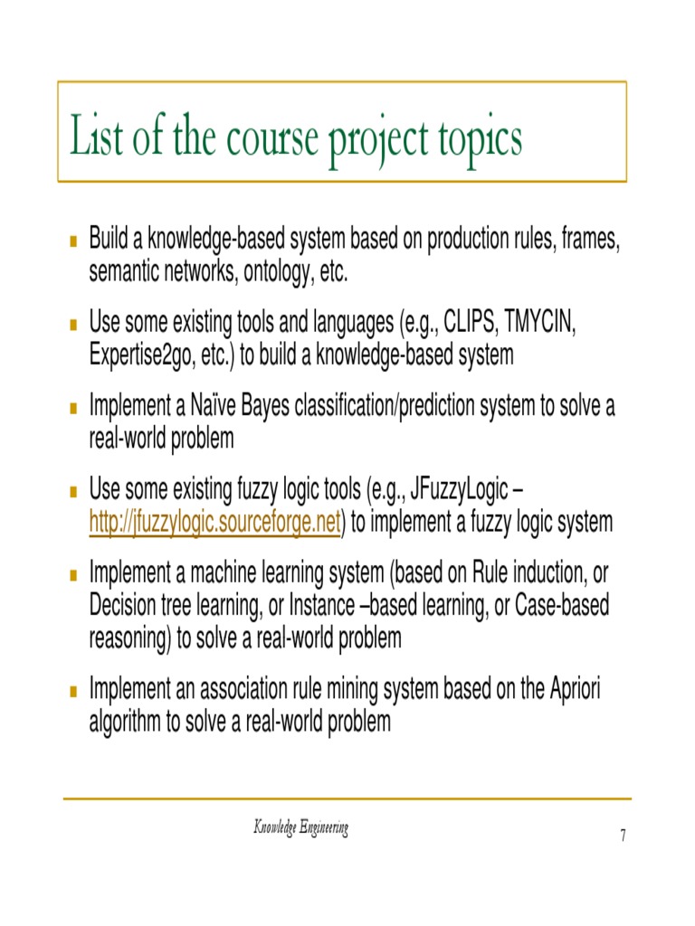 Project Topic Examples | PDF