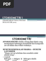 Download STOIKIOMETRI I by yusuf_6423 SN19160280 doc pdf