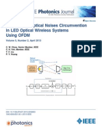 Background Optical Noises Circumvention in LED Optical Wireless Systems Using OFDM