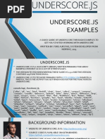 Underscore - Js Examples