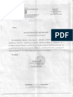 Nota Raport  din 2011 privind norma de Hrana pentru politisti in misiuni internationale 