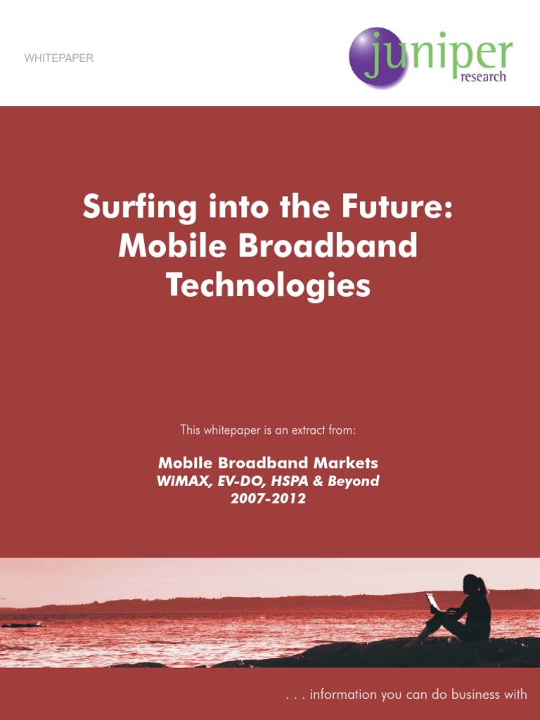 Mobile Broadband Technologies Overview | PDF | High Speed Packet Access ...