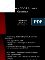 INV COGS Account Generator
