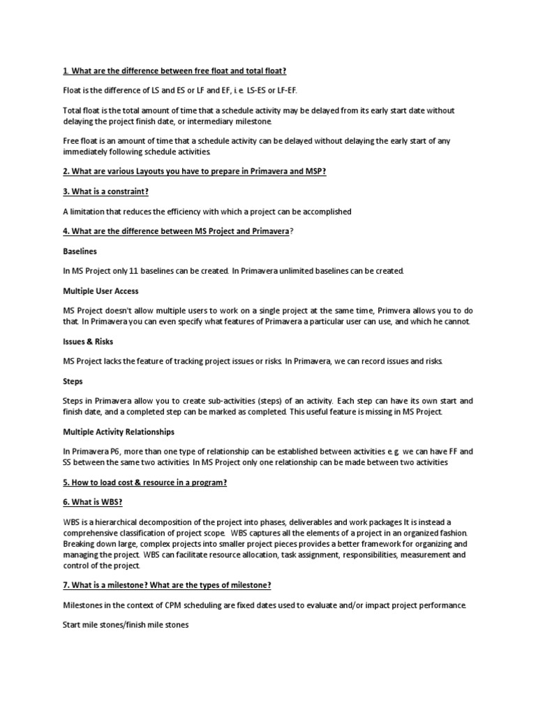 Basic Planning Interview Questions Product Development Production