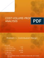 Cost Volume Profit Analysis