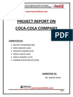 Final Report on Coca Colawww Gameswala Com 120706091317 Phpapp02